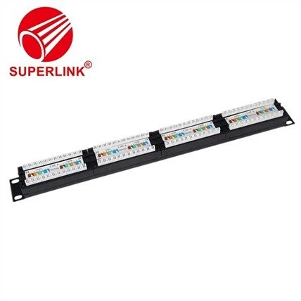 لوحة التصحيح 24 منفذًا Cat6 UTP Distribution Frame